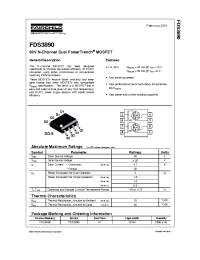 Datasheet FDS3890 производства Fairchild