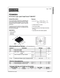 Datasheet FDS6630A производства Fairchild
