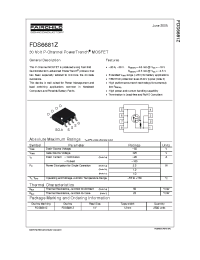 Datasheet FDS6681Z производства Fairchild