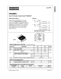 Datasheet FDS6993 производства Fairchild