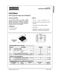 Datasheet FDS7064A производства Fairchild