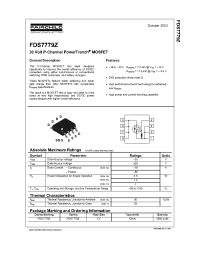 Datasheet FDS7779Z производства Fairchild
