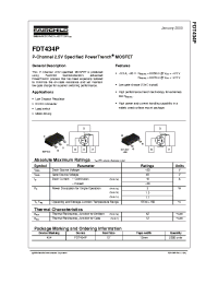 Datasheet FDT434P производства Fairchild