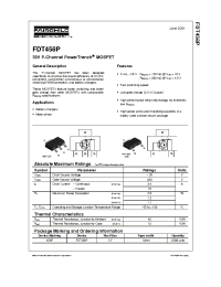 Datasheet FDT458P производства Fairchild