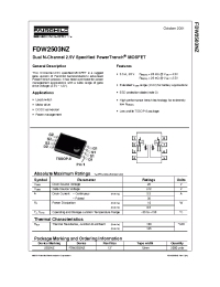 Datasheet FDW2503NZ производства Fairchild