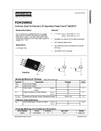 Datasheet FDW2509NZ производства Fairchild
