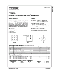 Datasheet FDZ203N производства Fairchild