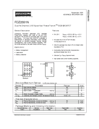 Datasheet FDZ2551N производства Fairchild