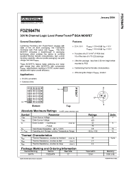 Datasheet FDZ5047N производства Fairchild
