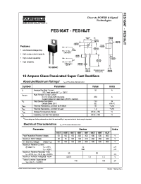 Datasheet FES16ATR производства Fairchild