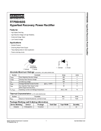 Datasheet FFP08H60STU производства Fairchild