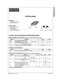 Datasheet FFPF04U40DP производства Fairchild