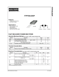 Datasheet FFPF06U20DP производства Fairchild