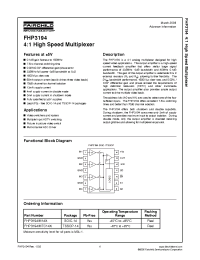 Datasheet FHP3194IM14X производства Fairchild
