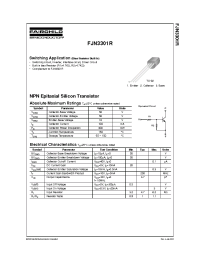 Datasheet FJN3301R производства Fairchild