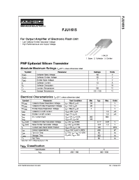 Datasheet FJU1615 производства Fairchild