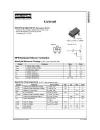 Datasheet FJV3104R производства Fairchild