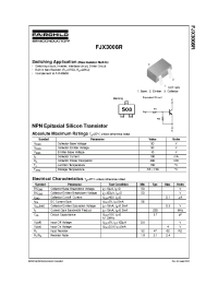 Datasheet FJX3008R производства Fairchild