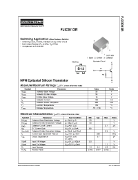 Datasheet FJX3013R производства Fairchild