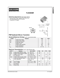 Datasheet FJX4008R производства Fairchild