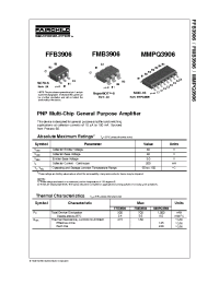 Datasheet FMB3906 производства Fairchild