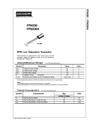 Datasheet FPN330 производства Fairchild