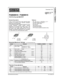 Datasheet FQB28N15 производства Fairchild