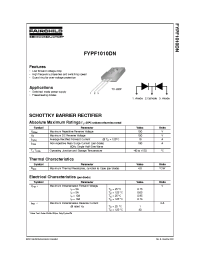 Datasheet FYPF1010DN производства Fairchild