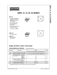 Datasheet GBPC1204W производства Fairchild