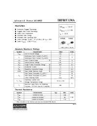 Datasheet IRFR130 производства Fairchild