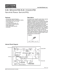 Datasheet KA1M0280RB-YDTU производства Fairchild