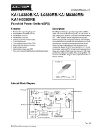 Datasheet KA1M0380RB-YDTU производства Fairchild