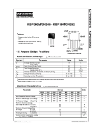 Datasheet KBP005M manufacturer Fairchild