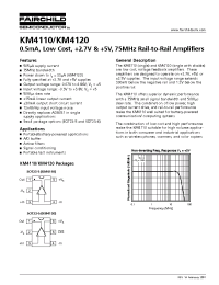 Datasheet KM4110IT5TR3 производства Fairchild