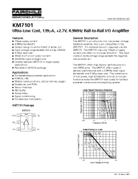 Datasheet KM7101IT5TR3 производства Fairchild