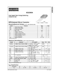 Datasheet KSC5054 производства Fairchild