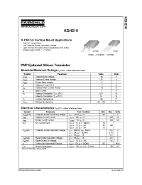 Datasheet KSH210I производства Fairchild