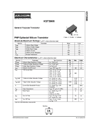 Datasheet KST3906 производства Fairchild