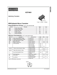Datasheet KST4401 производства Fairchild