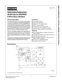 Datasheet NM24C02U/03U производства Fairchild