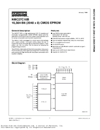 Datasheet NMC27C16BQ150 производства Fairchild
