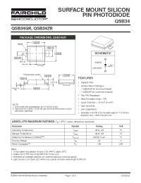 Datasheet QSB34GR производства Fairchild