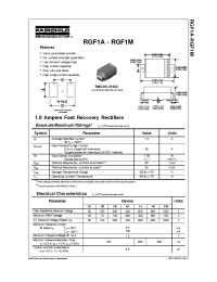 Datasheet RGF1K manufacturer Fairchild