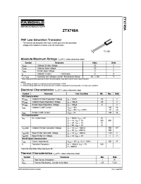Datasheet ZTX749A производства Fairchild