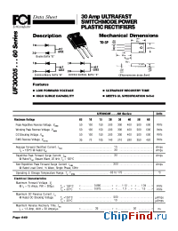 Datasheet UF30C15 производства FCI