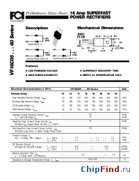 Datasheet VF16C05 производства FCI