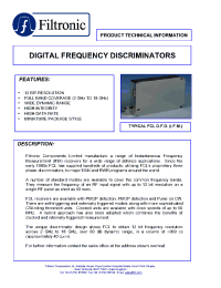 Datasheet DR048 производства Filtronic