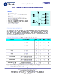 Datasheet FMS2010-000-GP производства Filtronic