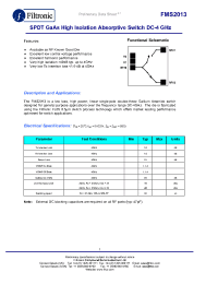 Datasheet FMS2013-000-WP производства Filtronic