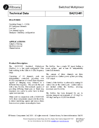 Datasheet SA212-M1 производства Filtronic
